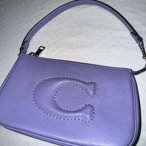 Coach Purple Leather Women's Bag